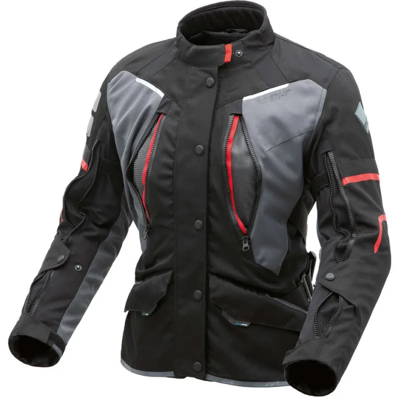 Giacca Moto Donna Tessuto 3 Strati T-ur HIMALAYA LADY Nero Grigio Ultimissimo Modello