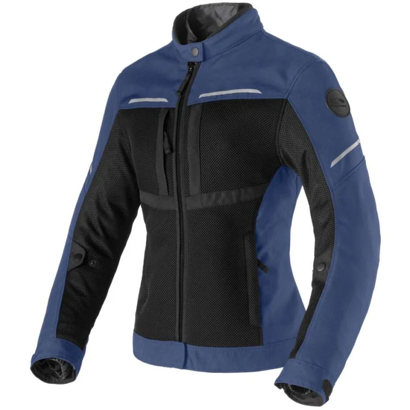 Giacca Moto Donna Traforata Clover NETSTYLE 3 LADY WP Navy Nero Di Tendenza