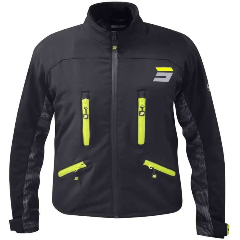 Giacca Moto Enduro Shot CLIMATIC Nero Giallo Fluo Pagamento Sicuro