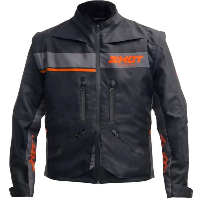 Giacca Moto Enduro Shot CONTACT ASSAULT 2.0 Nero Arancio Vendita Finale
