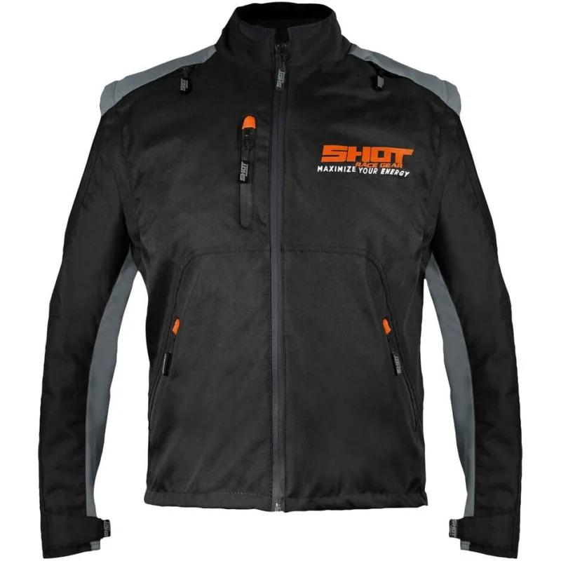 Giacca Moto Enduro Shot CONTACT ASSAULT Nero Arancio Ultime Pezzi