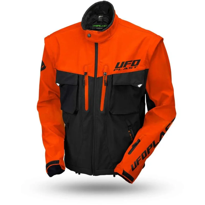 Esclusivo Giacca Moto Enduro Ufo TAIGA Arancio - Protezioni Incluse