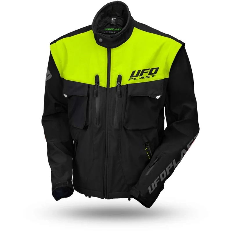 Promozione Esclusiva Giacca Moto Enduro Ufo TAIGA Giallo - Protezioni Incluse