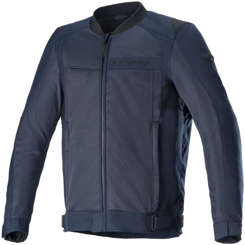 Promozione Giacca Moto Estiva Alpinestars LUC V2 AIR Blu Scuro Nero