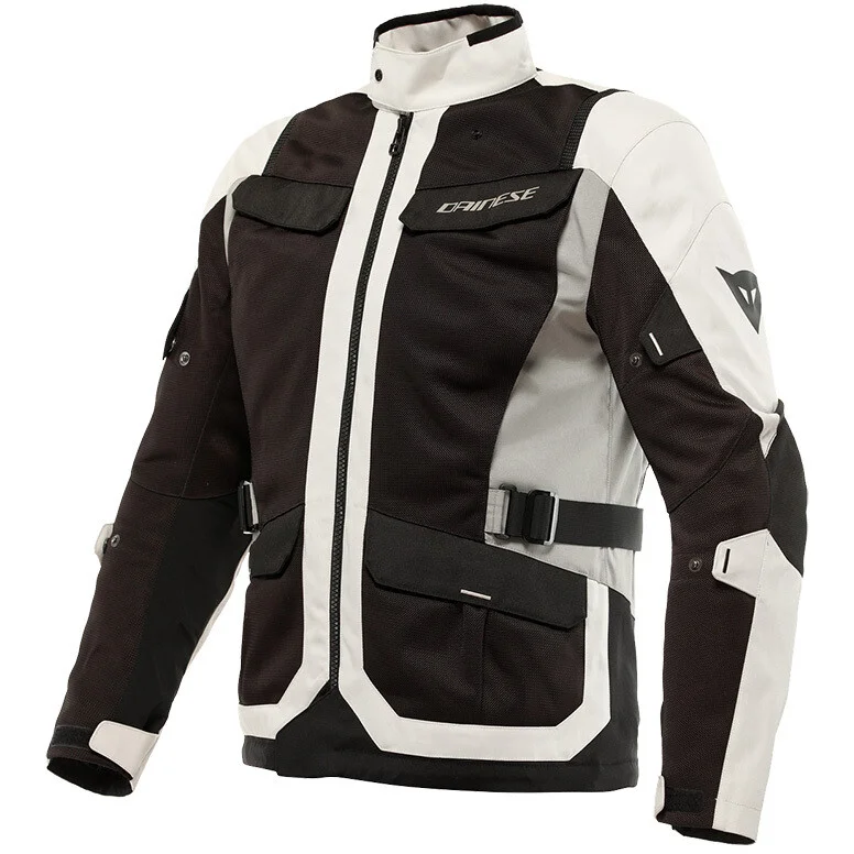 Economico Giacca Moto Estiva Dainese DESERT Nero Grigio