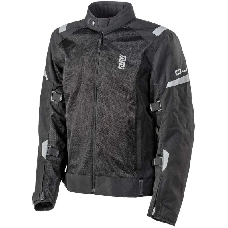 Nuovo Arrivo Giacca Moto Estiva in Tessuto OJ REEF MAN Nero