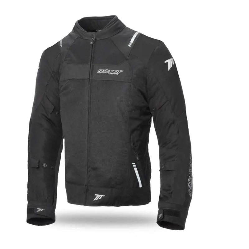 Giacca Moto Estiva Seventy JR52 CE Traforata Nero Promozione