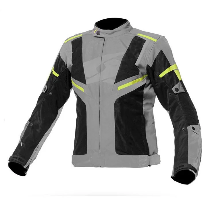 Giacca Moto Estiva Spyke AIRMASTER WP TraforataNero grigio Giallo Fluo Di Tendenza
