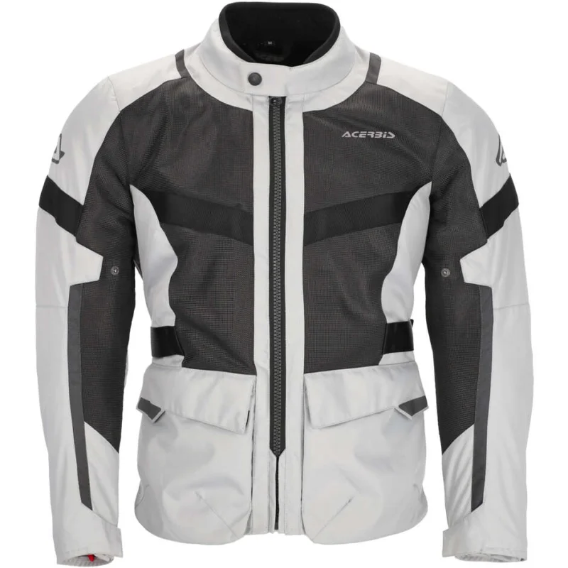 Giacca Moto Estivo Traforato Acerbis New RAMSEY LONG CE Grigio Nero Soddisfatti O Rimborsati