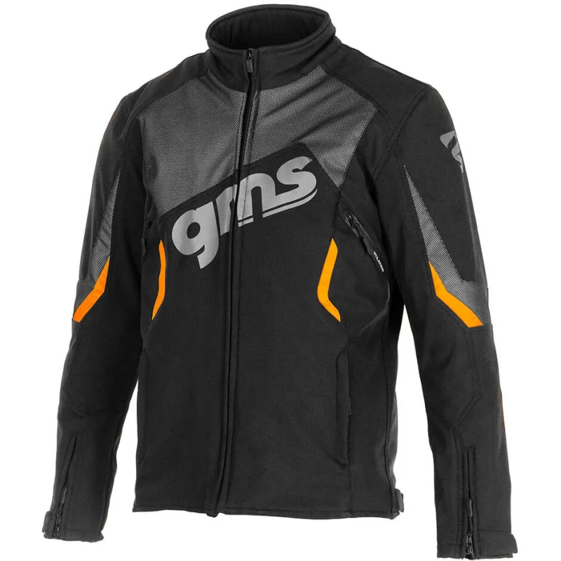 Giacca Moto GMSSOFTSHELL ARROW Nero Arancione Consegna Rapida