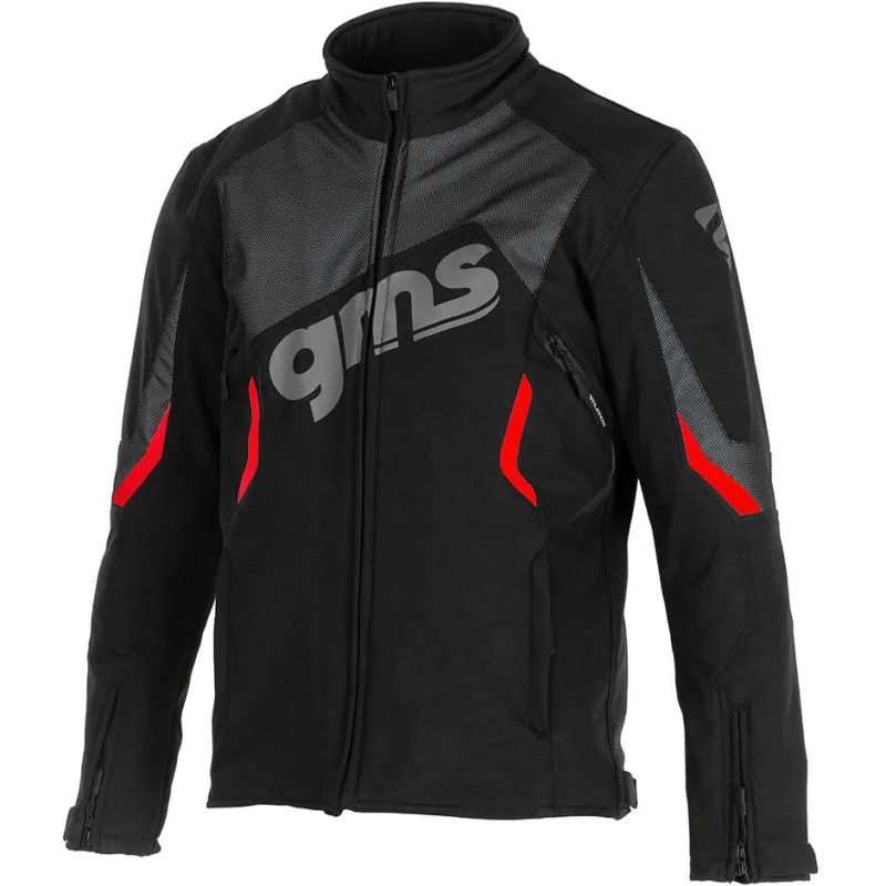 Novità Giacca Moto GMS SOFTSHELL ARROW Nero Rosso