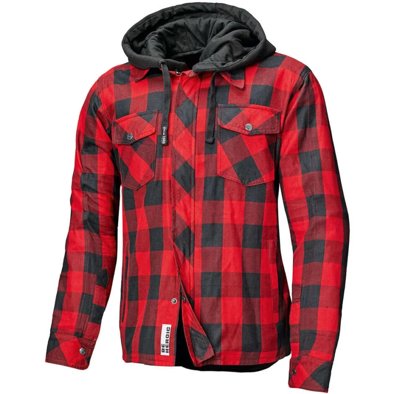 Giacca Moto Held Lumberjack II Nero Rosso Must-Have