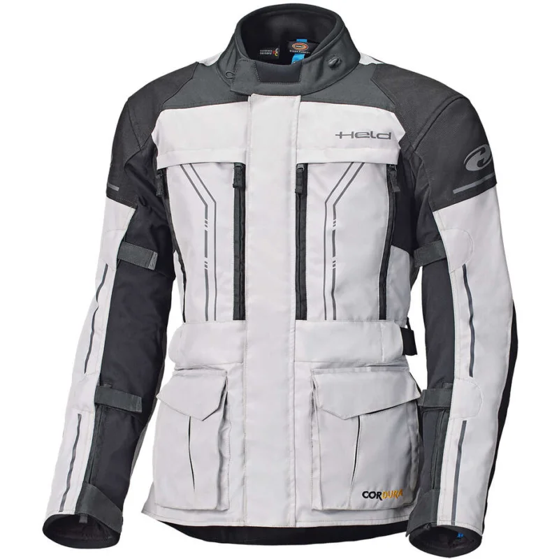 Esclusivo Giacca Moto Held Pentland Top Grigio Nero
