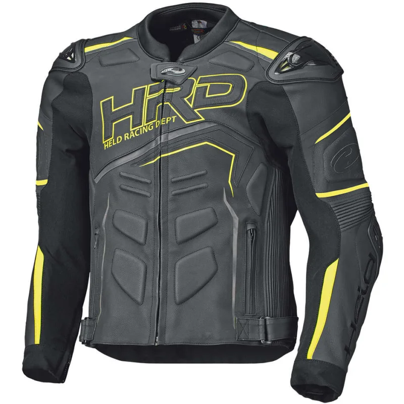 Reso Gratuito Giacca Moto Held Safer II Nero Giallo Fluo