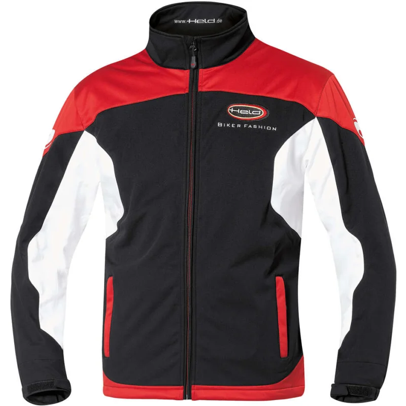 Esclusivo Giacca Moto Held Softshell Jacke Nero Rosso
