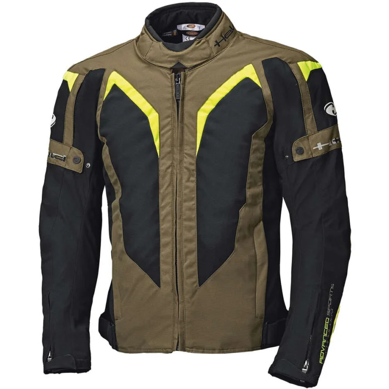 Giacca Moto Held Zelda Verde Militare Giallo Fluo Sconto