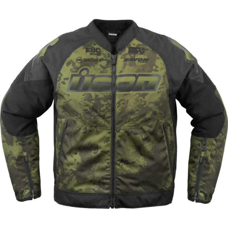 Vendita Finale Giacca Moto IconOVERLORD3 Magnacross CE Verde