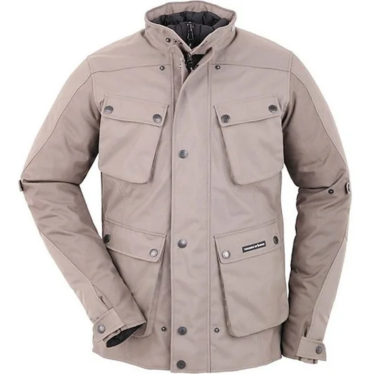 Giacca Moto Impermeabile Tucano Urbano Modello Trip AB Beige Pagamento Sicuro