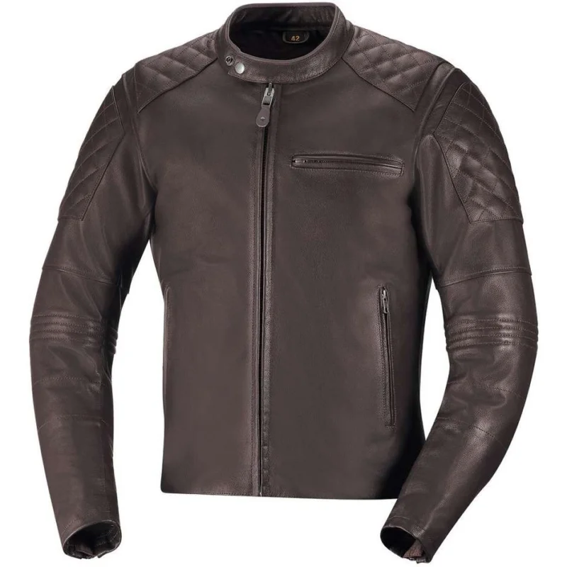Giacca Moto In Pelle Custom Ixs Eliott Marrone Prezzo Conveniente