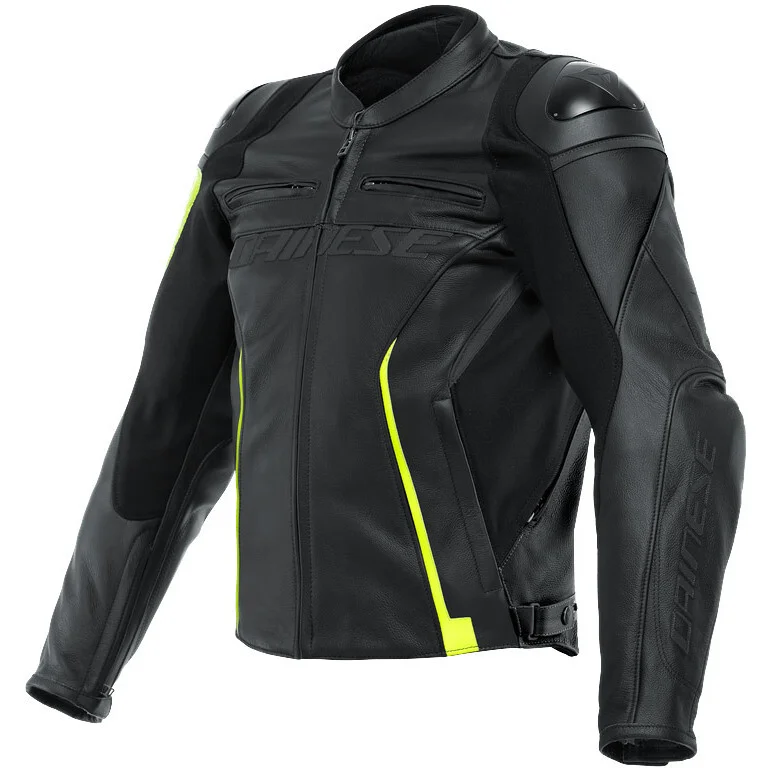 Promozione Esclusiva Giacca Moto In Pelle Dainese VR46 Curb leather Jacket