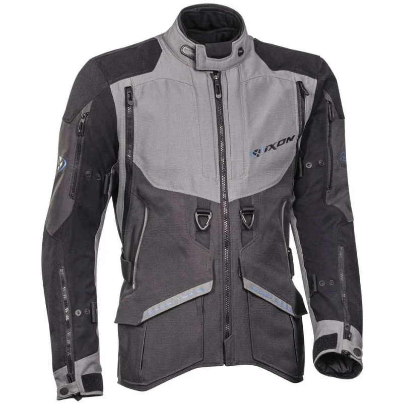 Giacca Moto in Tessuto 3 in 1 Adventure Ixon RAGNAR Antracite Grigio Blu Miglior Prezzo