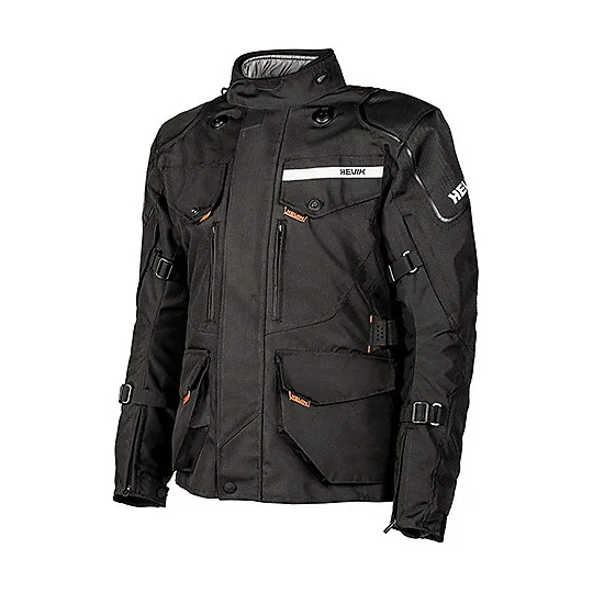 Giacca Moto In Tessuto 3 Strati Hevik Titanium Nero Offerta Limitata