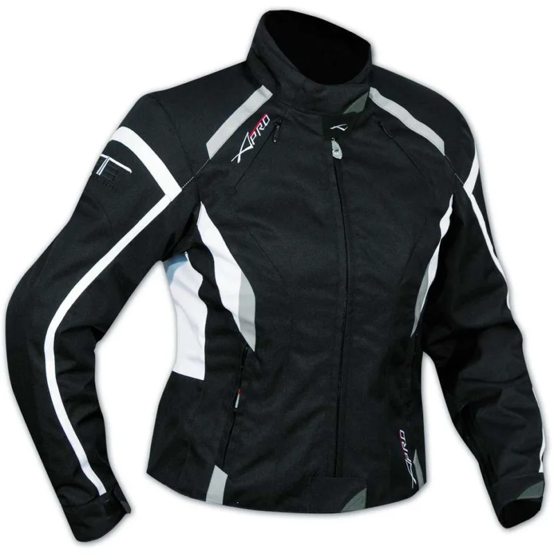 Di Tendenza Giacca Moto In Tessuto A-Pro Butterfly Lady Bianca