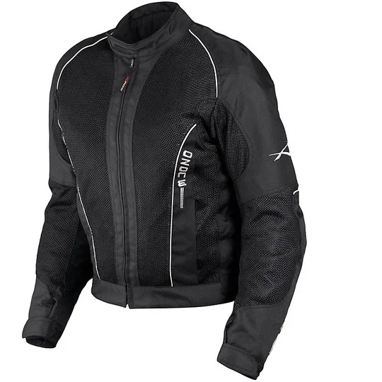Offerta Limitata Giacca Moto In Tessuto A-Pro Estivo Traforato OZONE Nero