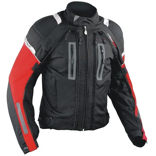 Ultima Occasione Giacca Moto In Tessuto A-Pro Evo 4 Stagioni Aerotech Black/Red