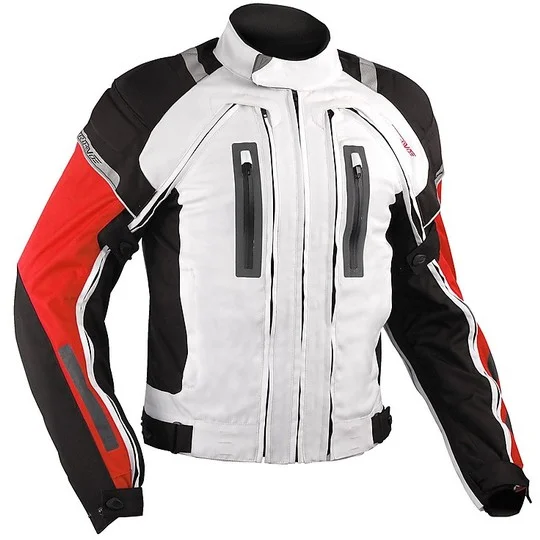 Giacca Moto In Tessuto A-Pro Evo 4 Stagioni Aerotech White/Red Prezzo Di Fabbrica