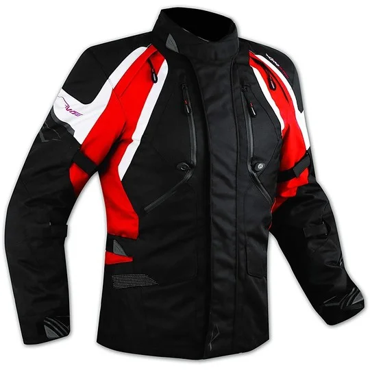 Spedizione Gratuita Giacca Moto In Tessuto A-Pro Globe Touring Evo Red