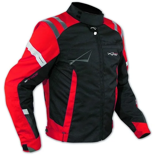 Giacca Moto In Tessuto A-Pro GTS Sport Touring Rosso Scelto Dai Clienti