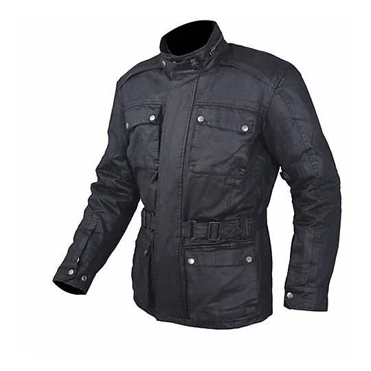 Giacca Moto In Tessuto A-Pro Modello Aspen Nero Di Tendenza