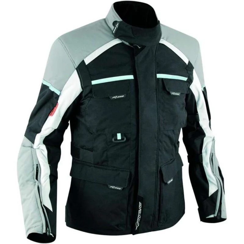 Compra Adesso Giacca Moto In Tessuto A-Pro Modello Xplorer Grey