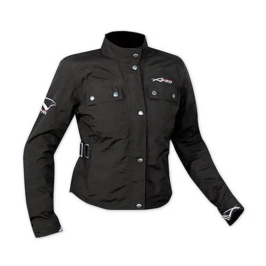 Giacca Moto In Tessuto A-Pro Sport City Divina Lady Nera Più Venduto