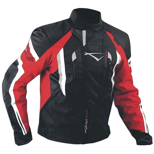 Nuova Collezione Giacca Moto In Tessuto A-Pro T53 Touring Sport Nero/Rosso