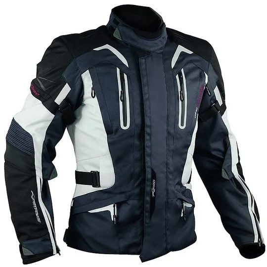 Giacca Moto In Tessuto A-Pro Tesla Top Evo Impermeabile Dark Blue Scelto Dai Clienti