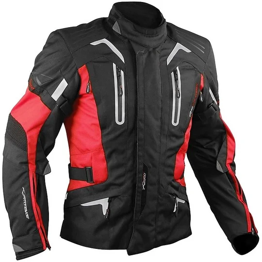 Giacca Moto In Tessuto A-Pro Tesla Top Evo Impermeabile Rosso Prezzo Di Fabbrica
