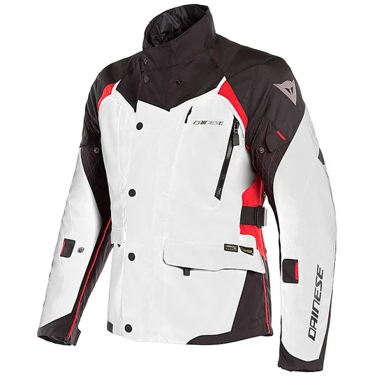 Prezzo Ridotto Giacca Moto In Tessuto D-Dry Dainese X-TOURER D-DRY Grigio Nero Rosso