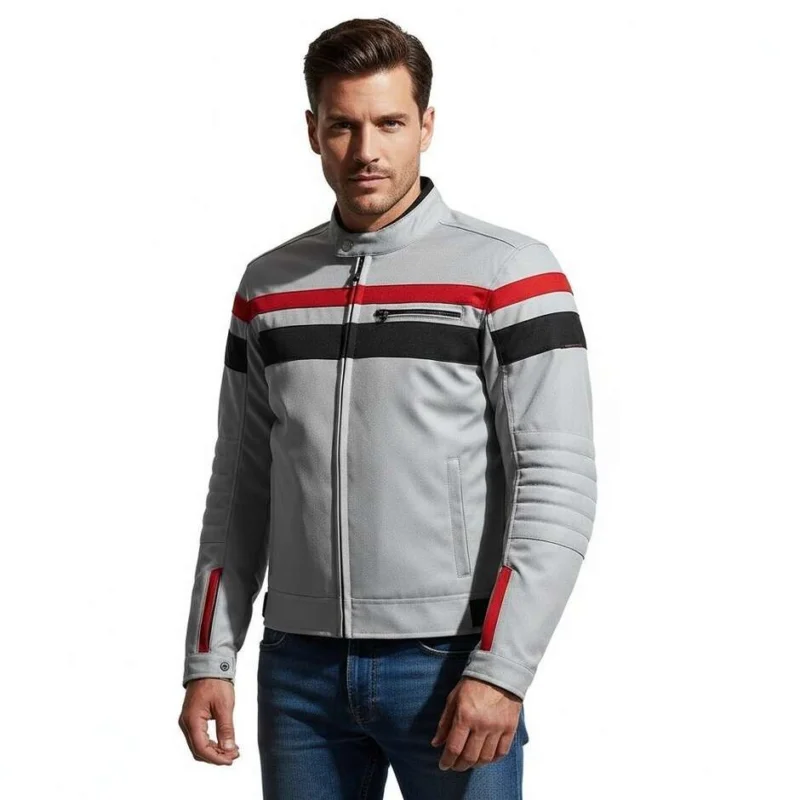 Consegna Rapida Giacca Moto In Tessuto Hevik BLACKJACK Grigio
