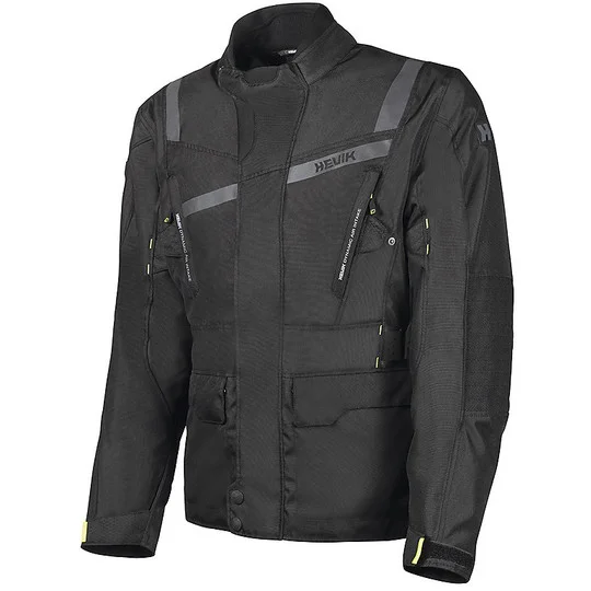 Promozione Esclusiva Giacca Moto In Tessuto Hevik Touring STELVIO Nero