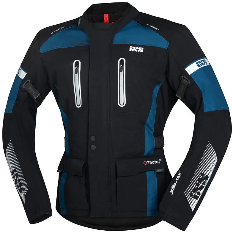Giacca Moto In Tessuto Impermeabile Ixs Tour PACORA-ST Nero Azzurro Spedito Oggi