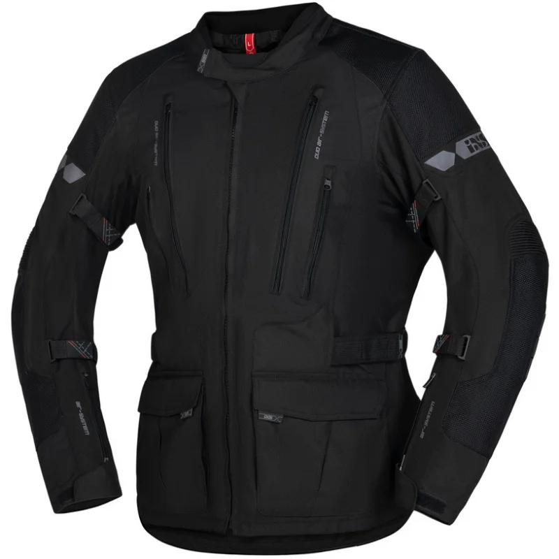 Nuova Collezione Giacca Moto In Tessuto Ixs LENNIK-ST Nera
