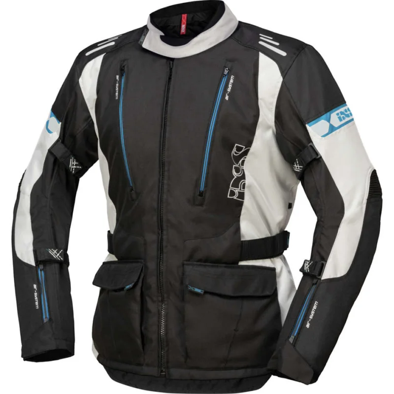 Promozione Esclusiva Giacca Moto in Tessuto Ixs LORIN-ST Nero Girgio Blu