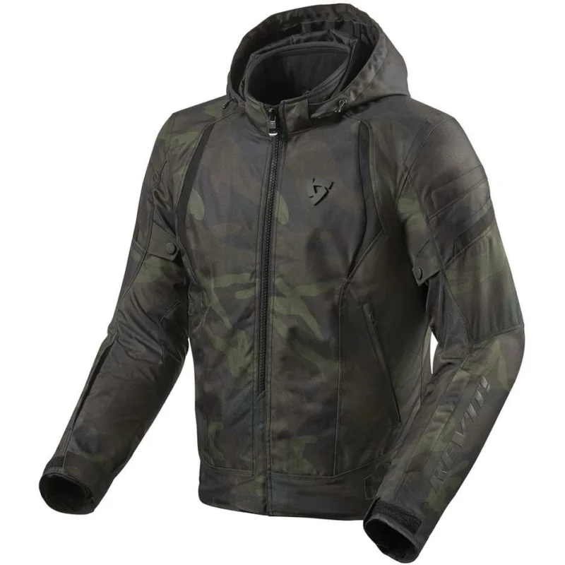 Giacca Moto In Tessuto Rev'it FLARE 2 Mimetico Verde Scuro Consegna Rapida