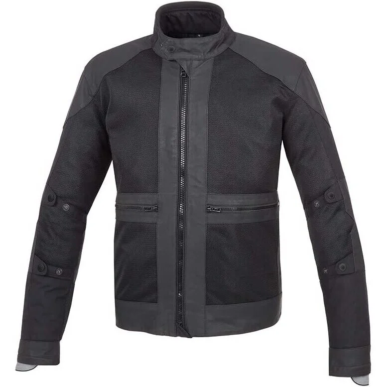 Giacca Moto In Tessuto Traforata Tucano Urbano 8125MF149 MONSIEUR Nero Esclusivo
