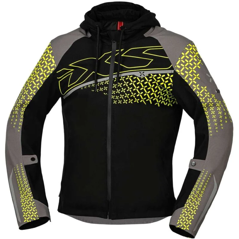 Giacca Moto Ixs Rapid-STX 1.0 Laminata Antracite-Lime Reso Gratuito