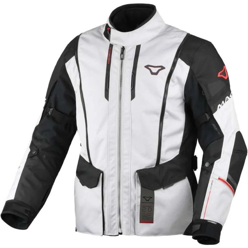 Bestseller Giacca Moto Macna Air Hybrid 2.0 Light Grigio Nero Rosso