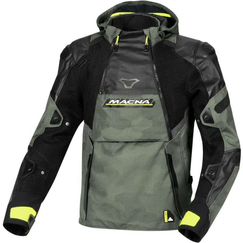 Consegna Rapida Giacca Moto Macna Bradical Verde Nero fluo Giallo