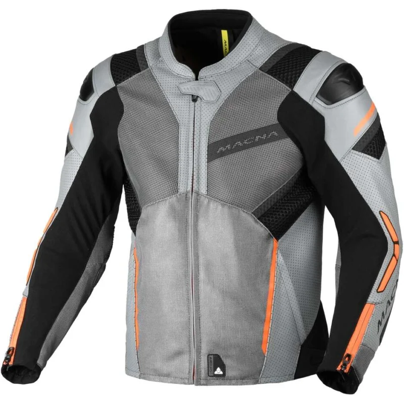 Giacca Moto Macna Galvic Grigio Nero Promo Stagionale